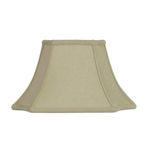 Inverted Cut Corner Rectangle Bell Anna Rayon Lamp Shade - Coffee - Lux Lamp Shades