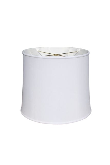 Medium Drum No Hug Anna Rayon Lamp Shade - White - Lux Lamp Shades