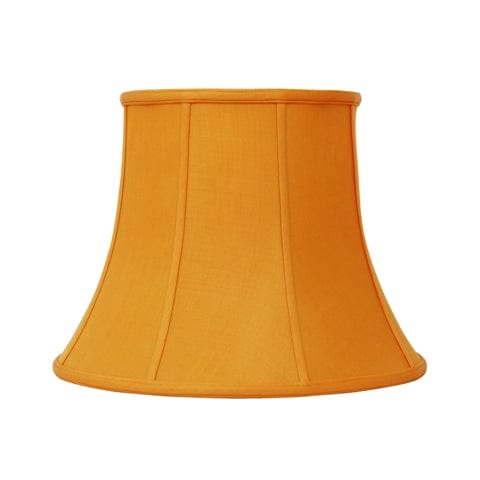 Modified Bell 100% Pongee Silk Lamp Shade - Pumpkin - Lux Lamp Shades