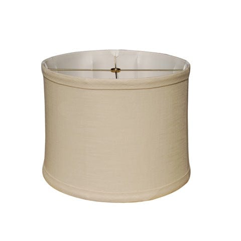No Hug Basic Drum Fine Linen Lamp Shade - Beige - Lux Lamp Shades