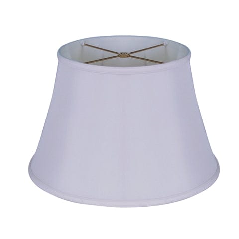 No Hug English Bell Double Lining 100% Pongee Silk Lamp Shade - Egg Shell - Lux Lamp Shades