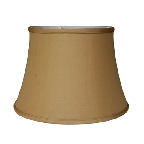 No Hug English Bell Double Lining 100% Pongee Silk Lamp Shade - Gold - Lux Lamp Shades