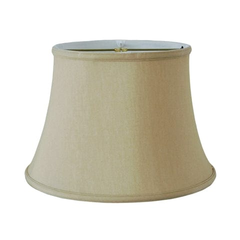 No Hug English Bell Double Lining Anna Rayon Lamp Shade - Coffee - Lux Lamp Shades