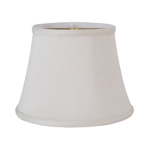 No Hug English Bell Double Lining Supreme satin Lamp Shade - Off White - Lux Lamp Shades
