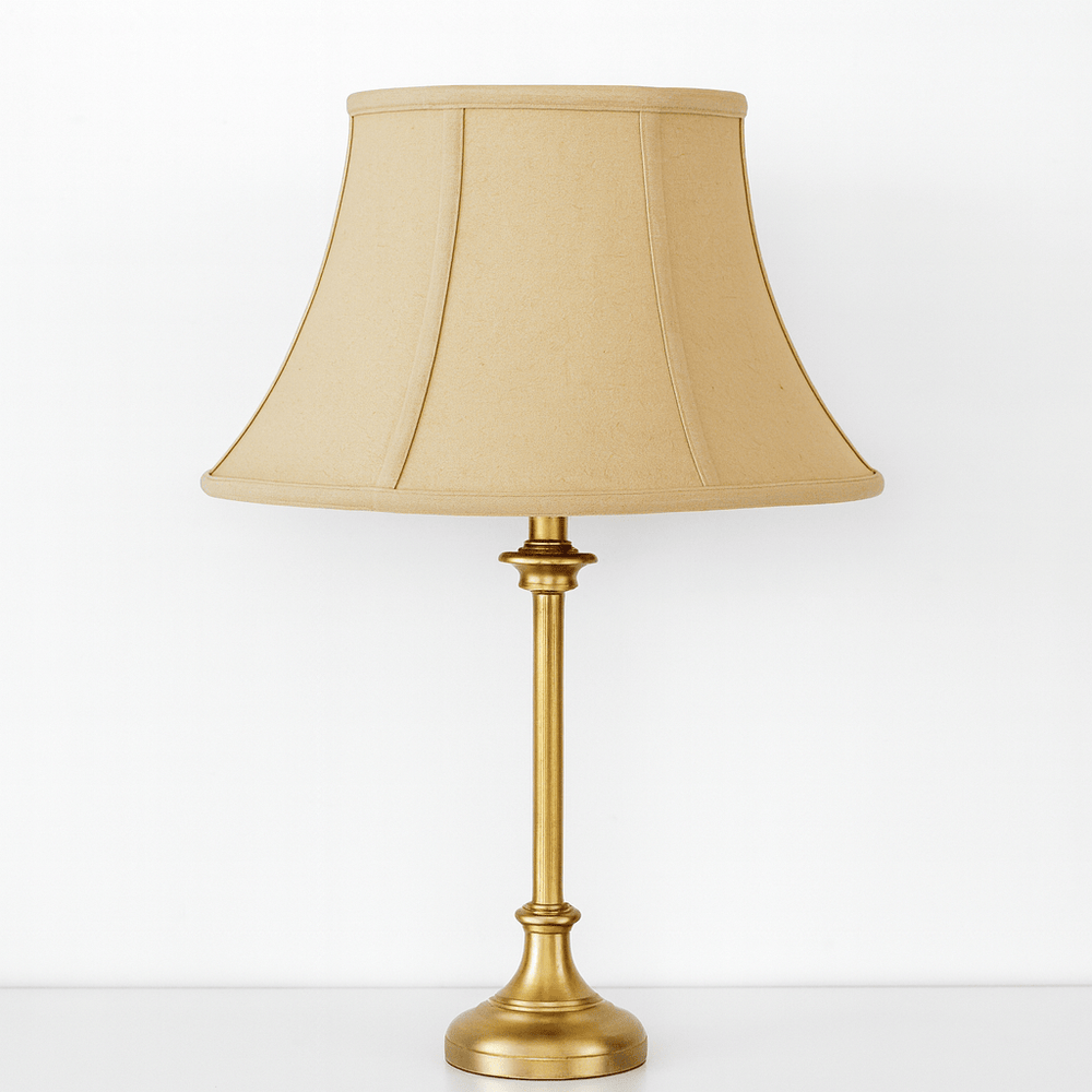 Olive Bell Oval Anna Rayon Lamp Shade - Coffee - Lux Lamp Shades