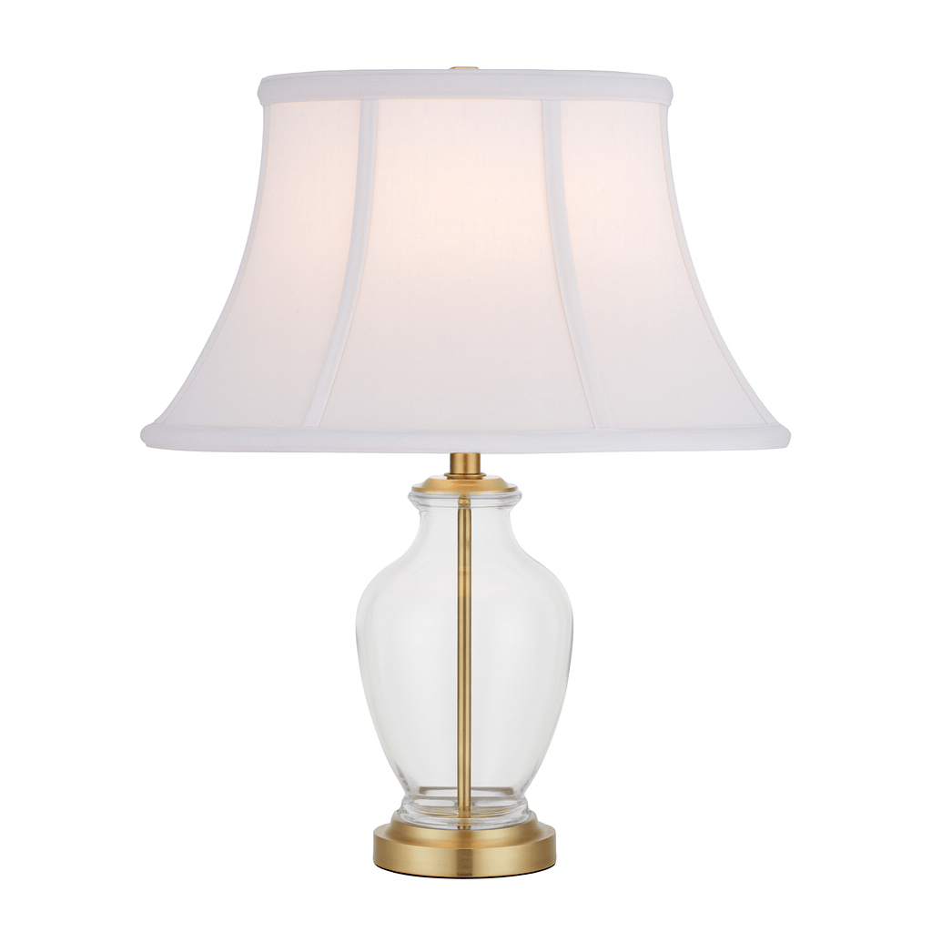 Olive Bell Oval Supreme Satin Lamp Shade - Natural White - Lux Lamp Shades