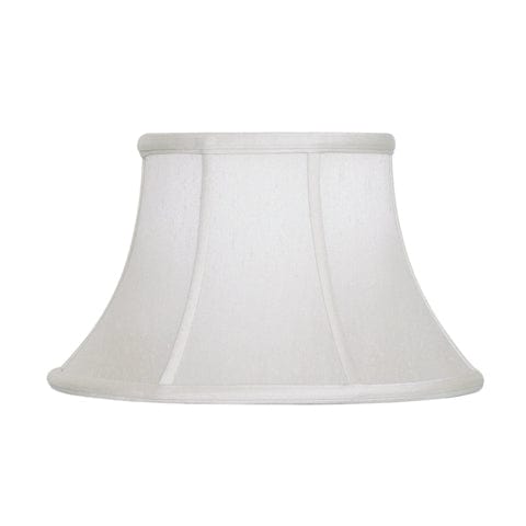 Olive Bell Oval Supreme Satin Lamp Shade - Off White - Lux Lamp Shades