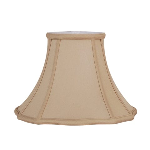 Out Scallop Bell Anna Rayon Lamp Shade - Coffee - Lux Lamp Shades