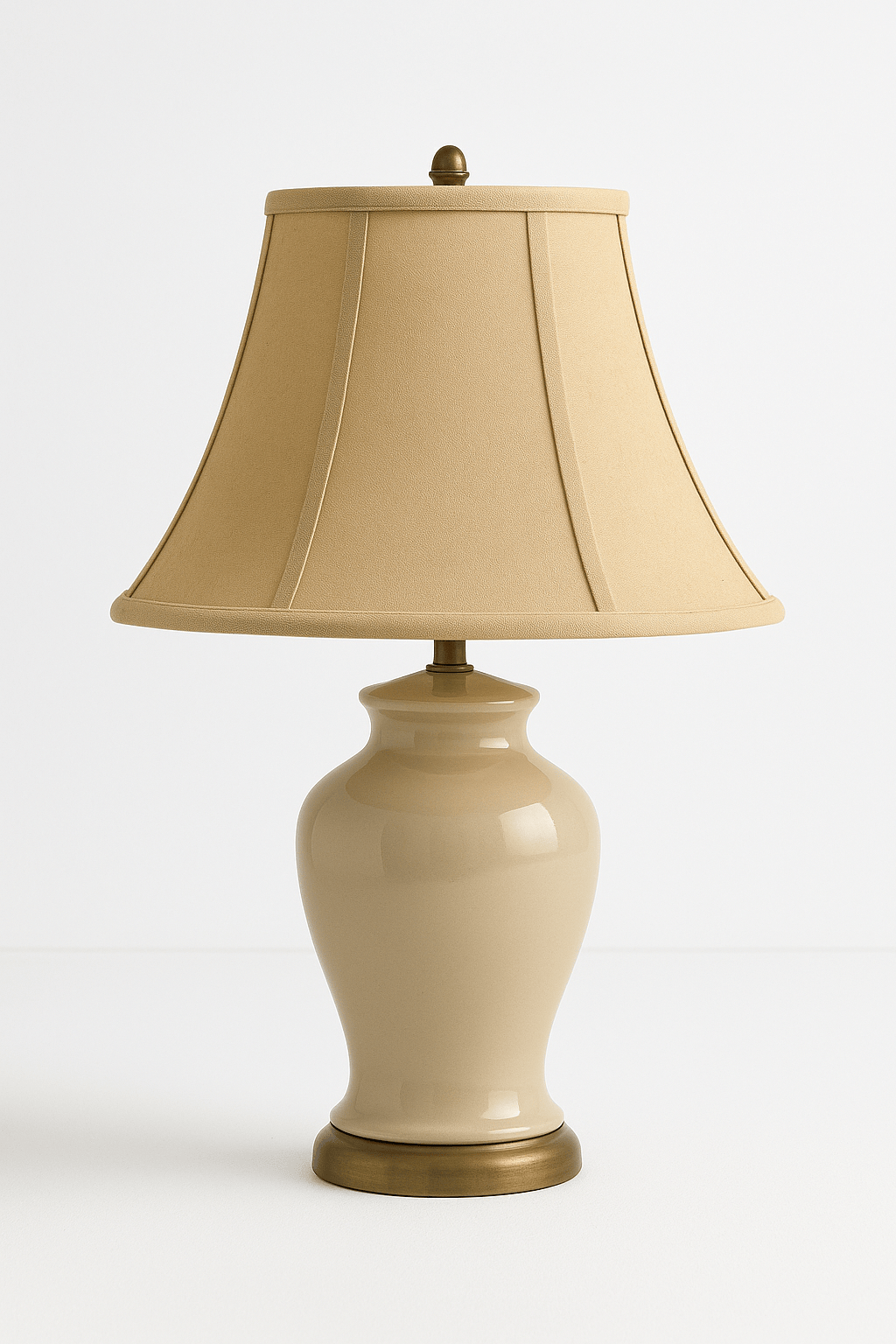 Out Scallop Bell Anna Rayon Lamp Shade - Coffee - Lux Lamp Shades