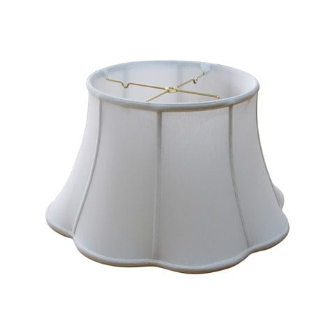 Out Scallop floor lamp shade Anna Rayon Lamp Shade - Off White - Lux Lamp Shades