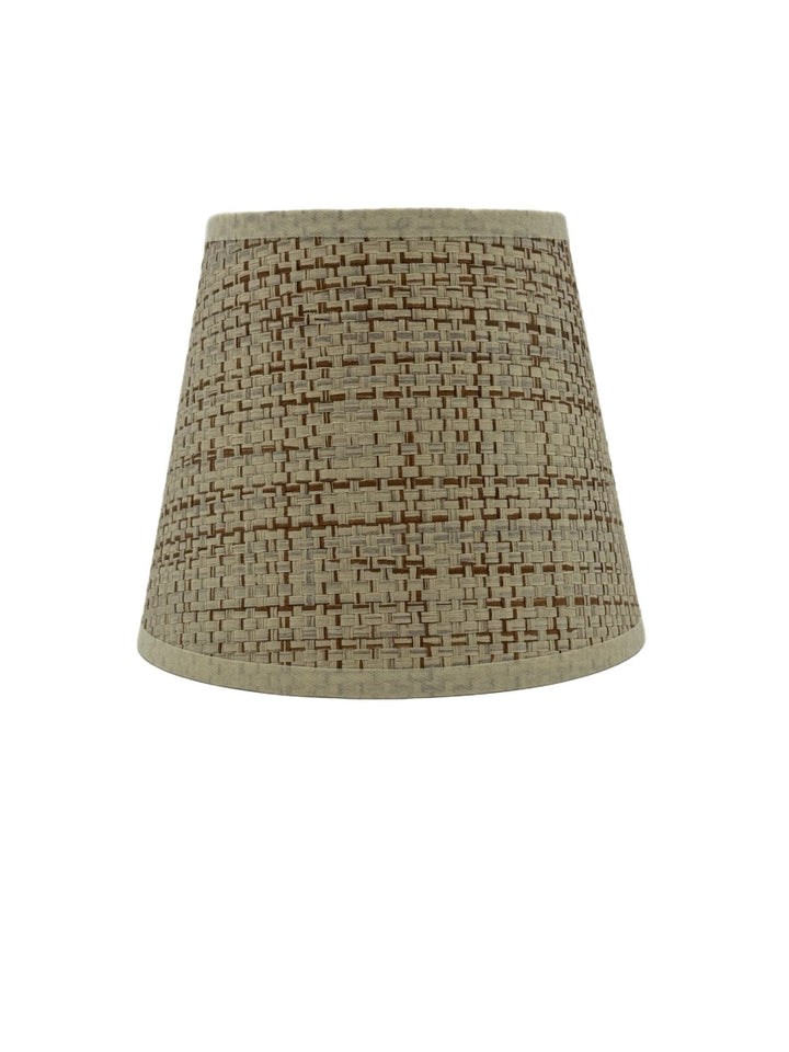 Raffia Hardback Chandelier Shade - Two Sizes 5” & 6” Base - Lux Lamp Shades