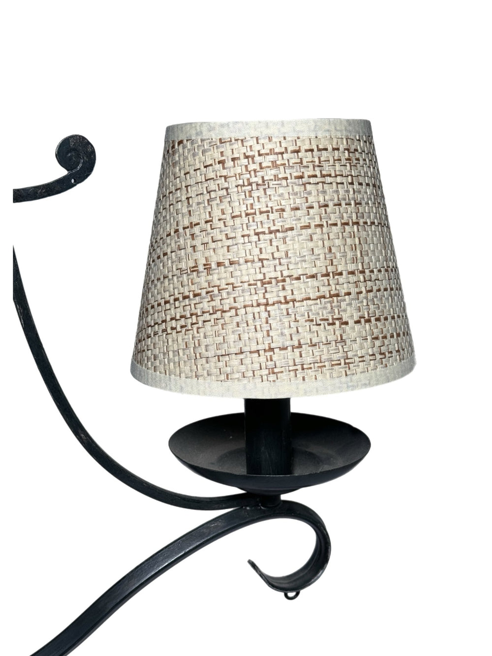 Raffia Hardback Chandelier Shade - Two Sizes 5” & 6” Base - Lux Lamp Shades