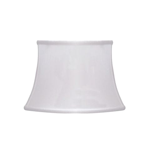 Rectangle Oval Bell Supreme Satin Lamp Shade - Natural White - Lux Lamp Shades