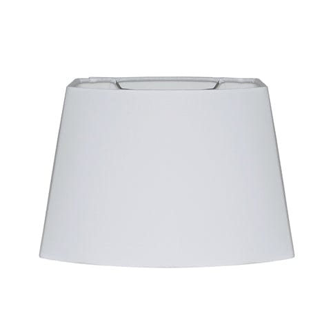 Rectangle Oval Hand Rolled Edge Hard Back Anna Rayon Lamp Shade - Off White - Lux Lamp Shades