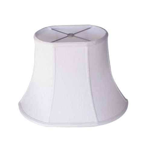 Regular Bell Oval Supreme Satin Lamp Shade - Natural White - Lux Lamp Shades