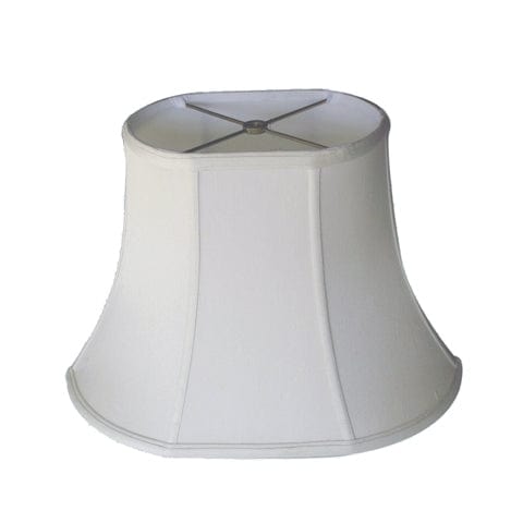 Regular Bell Oval Supreme Satin Lamp Shade - Off White - Lux Lamp Shades