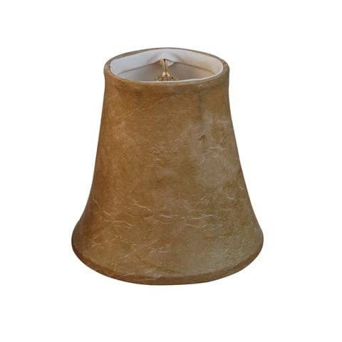 Regular Bell Vinyl Leather Lamp Shade - Beige - Lux Lamp Shades