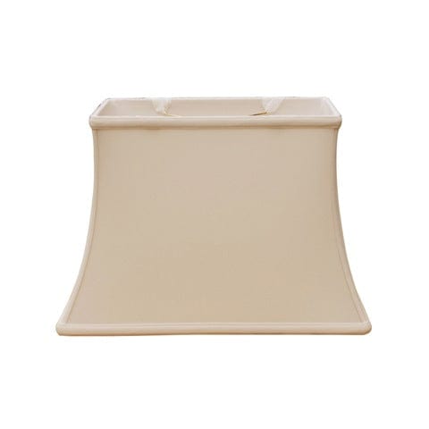 Retro Oblong Bell Anna Rayon Lamp Shade - Sand - Lux Lamp Shades