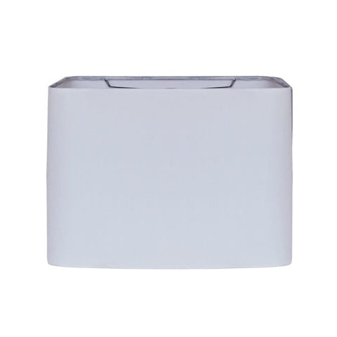 Retro Rectangle Hand Rolled Edge Hard Back 100% Pongee Silk Lamp Shade - Oyster - Lux Lamp Shades