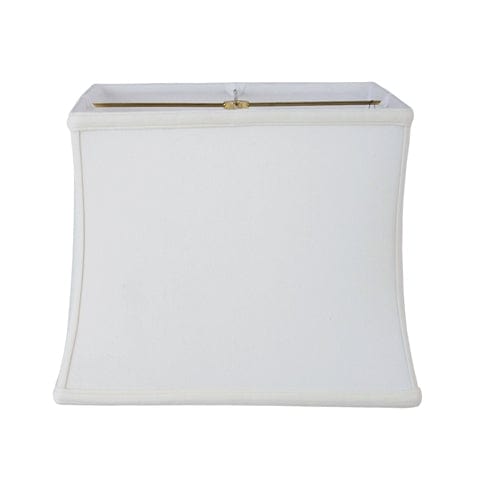 Retro Rectangle Supreme Satin Lamp Shade - Off White - Lux Lamp Shades