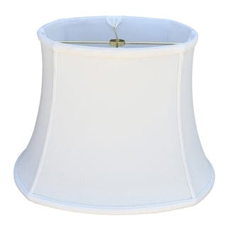 Rounded Square Bell Anna Rayon Lamp Shade - Off White - Lux Lamp Shades