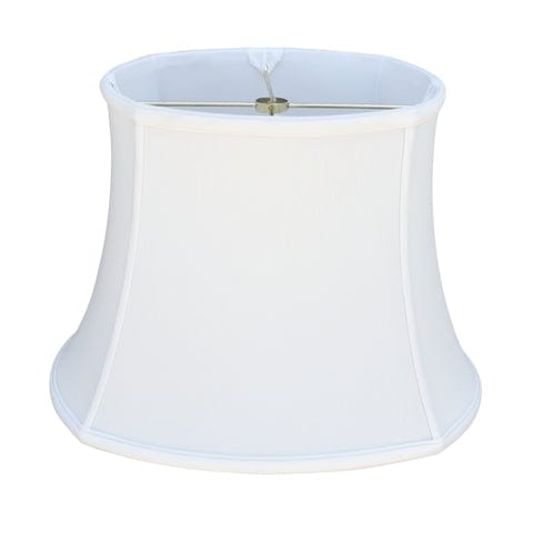 Rounded Square Bell Anna Rayon Lamp Shade - White - Lux Lamp Shades
