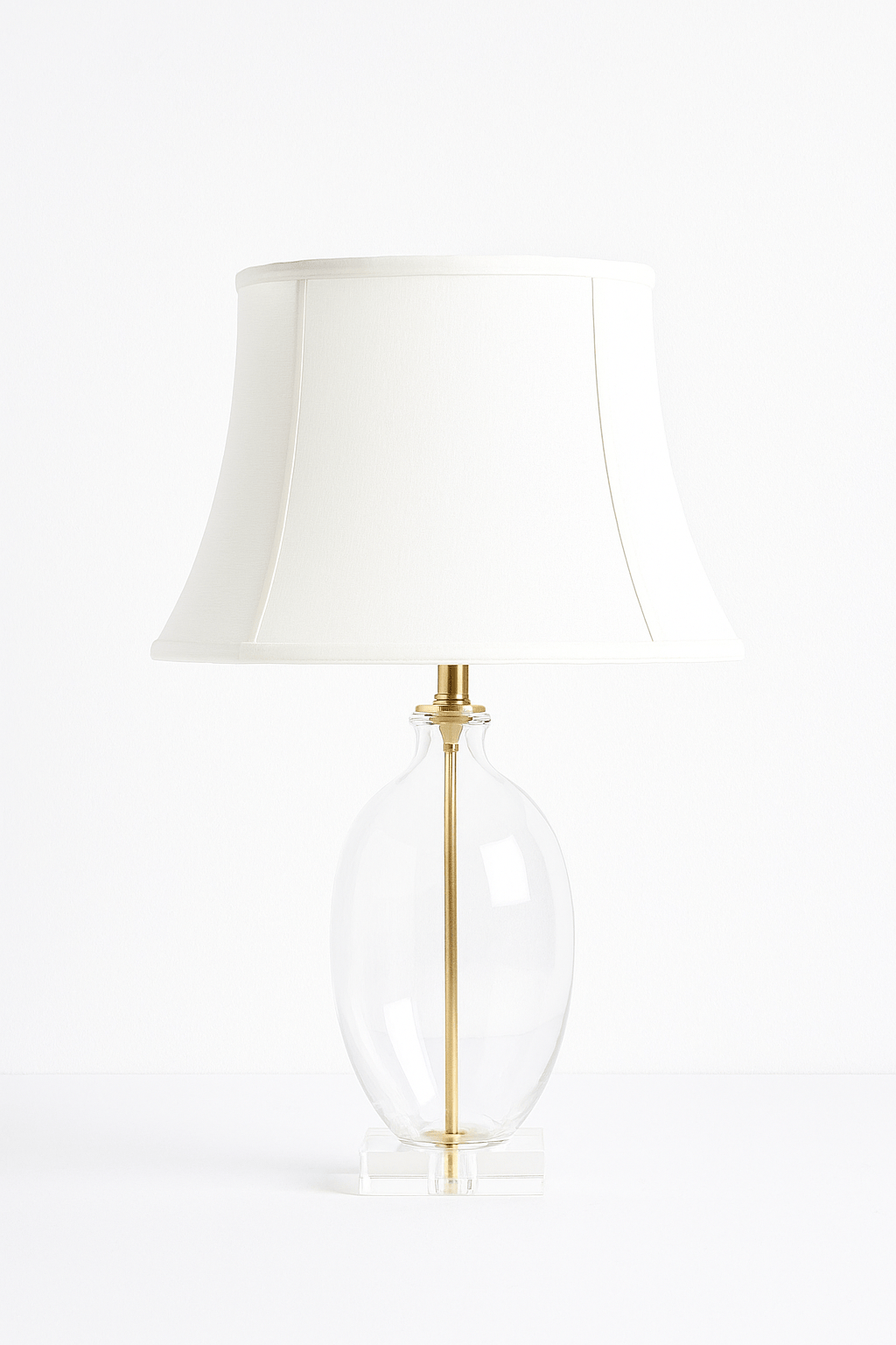 Rounded Square Bell Anna Rayon Lamp Shade - White - Lux Lamp Shades
