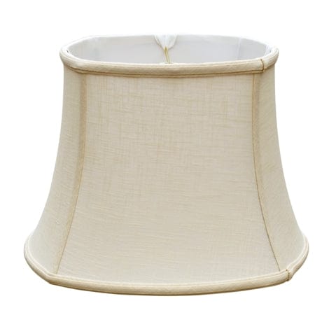 Rounded Square Bell Fine Linen Lamp Shade - Off White - Lux Lamp Shades