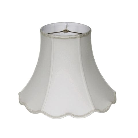 Scallop Bell (Braided Trim) Anna Rayon Lamp Shade - Sand - Lux Lamp Shades