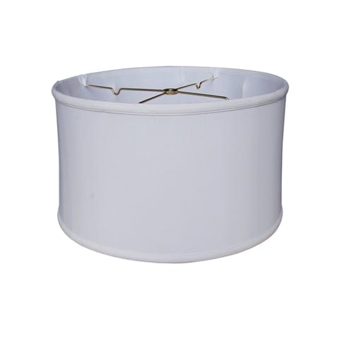 Shallow Drum No Hug 100% Pongee Silk Lamp Shade - Oyster - Lux Lamp Shades