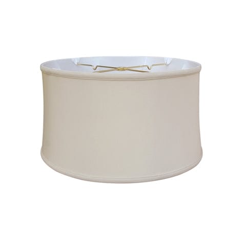 Shallow Drum No Hug Anna Rayon Lamp Shade - Sand - Lux Lamp Shades
