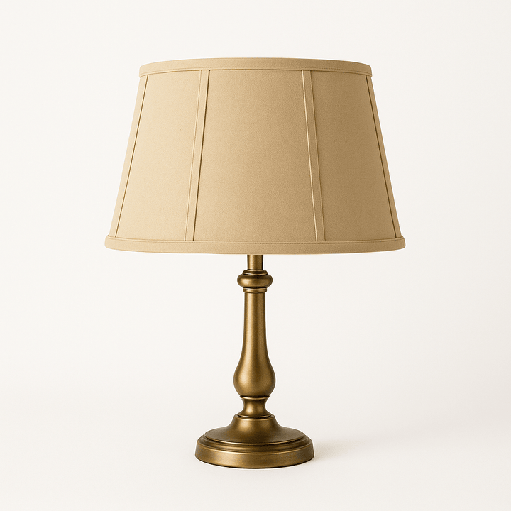 Shallow Drum Oval Anna Rayon Lamp Shade - Coffee - Lux Lamp Shades