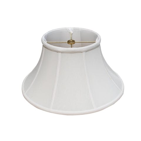 Swing Arm Bell Anna Rayon Lamp Shade - Off White - Lux Lamp Shades