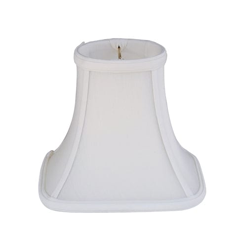 Top Ring Bottom Square Anna Rayon Lamp Shade - Off White - Lux Lamp Shades
