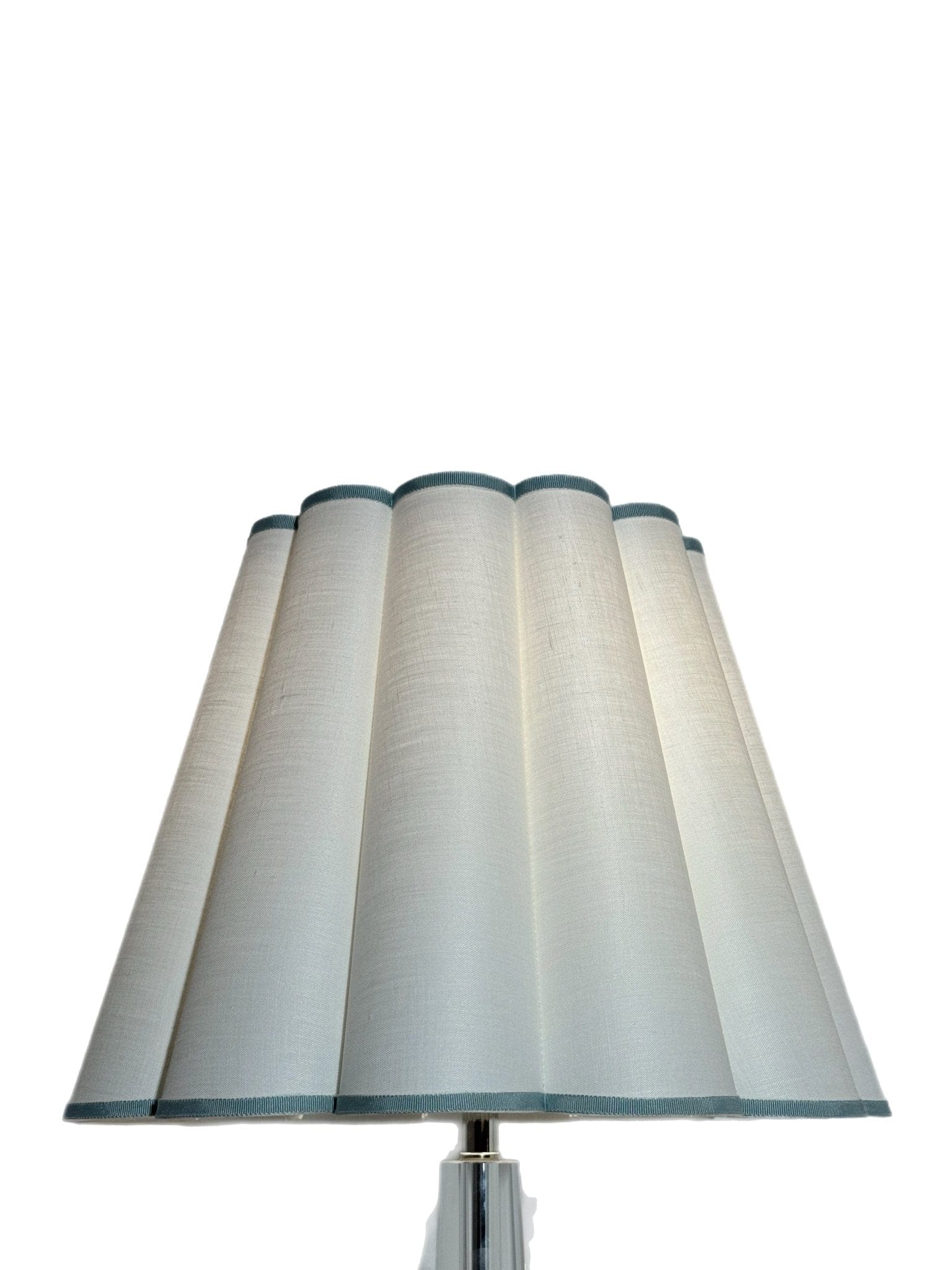 White Fluted Shades Custom trim options
