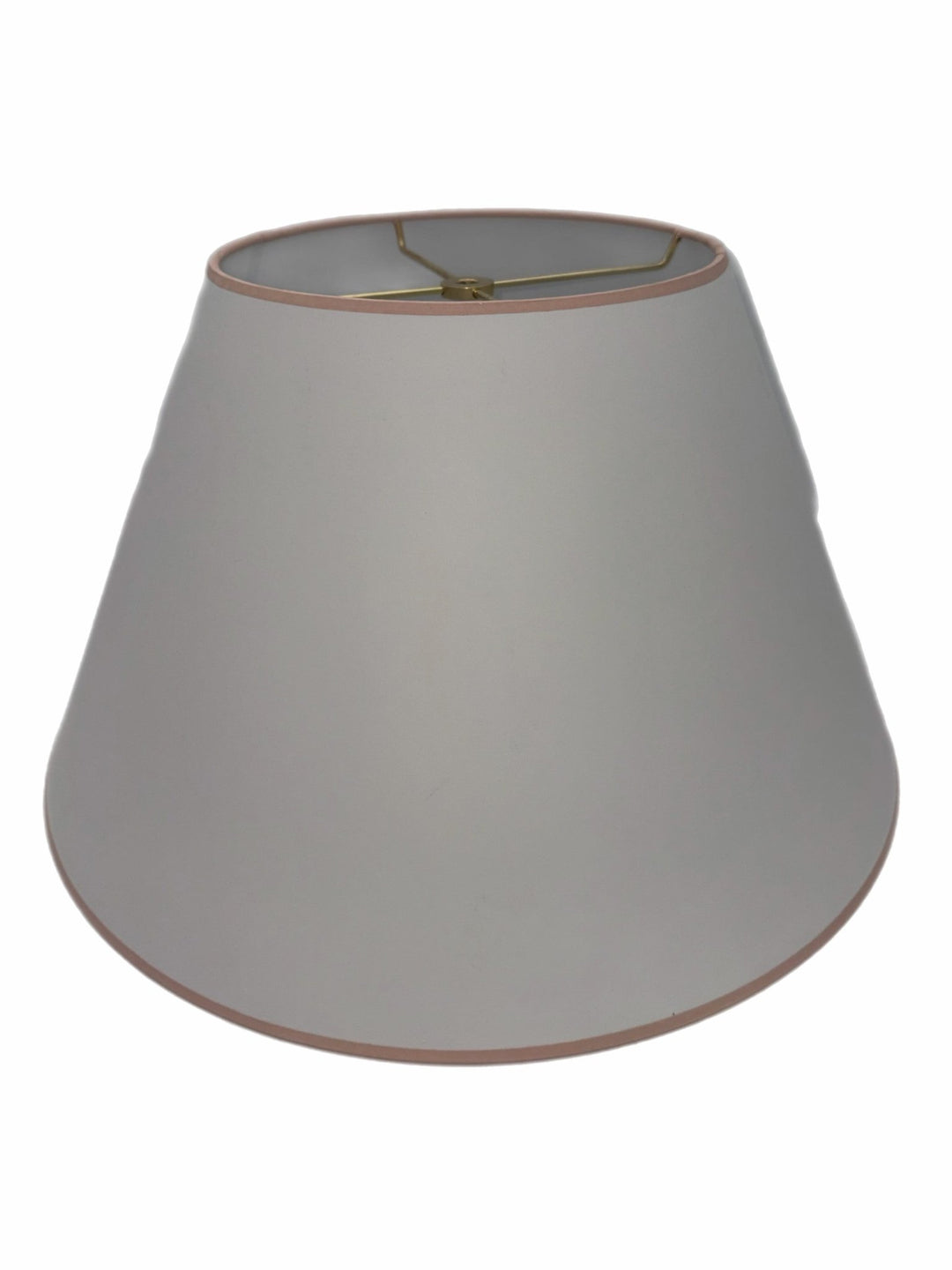 White Paper with Odessa Pink Trim - Lux Lamp Shades