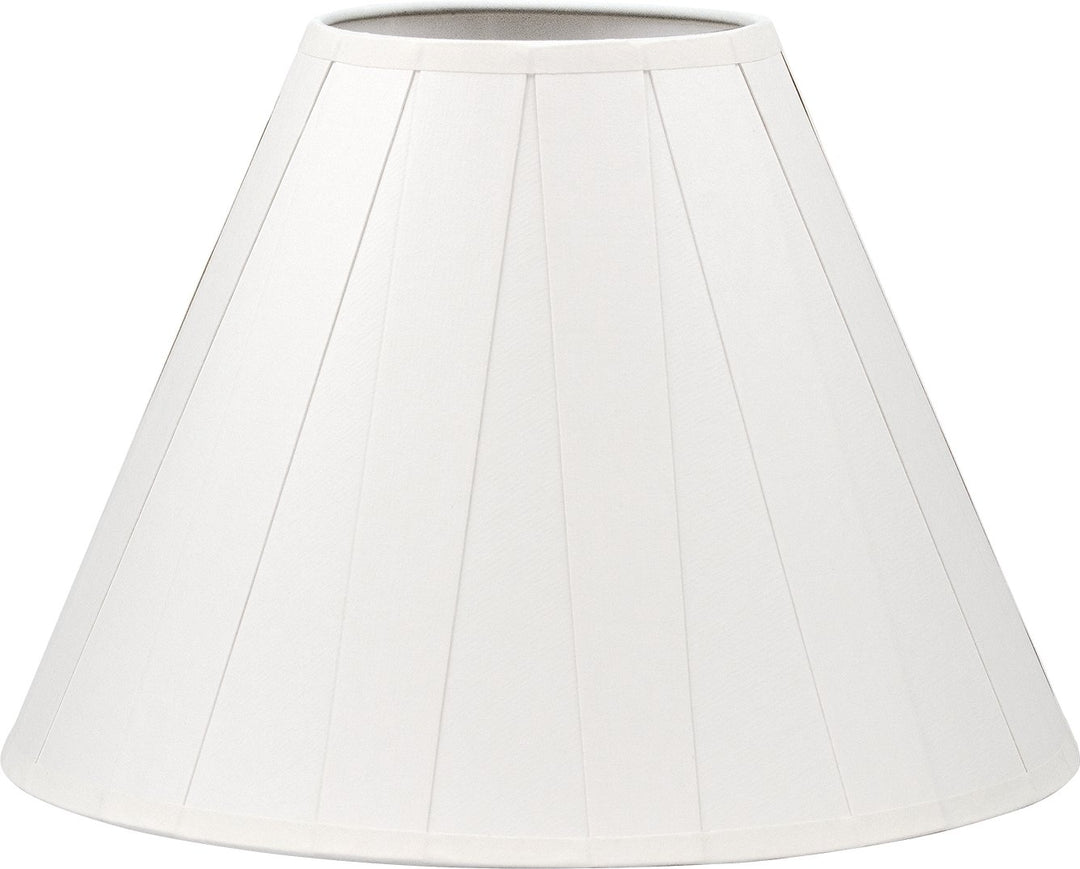 12" Paper Pleated Shade + Nickel Accent Lamp - Lux Lamp Shades