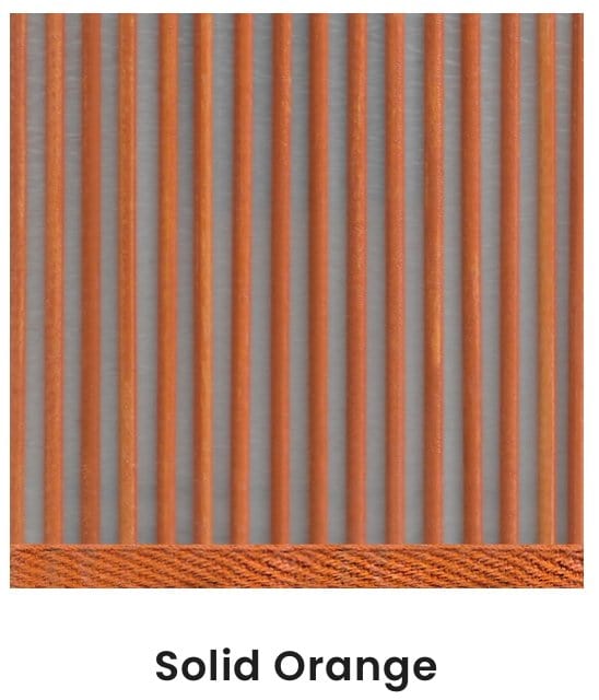 14" Solid Orange Stick Shade - (1) in stock and ready to ship - Lux Lamp Shades