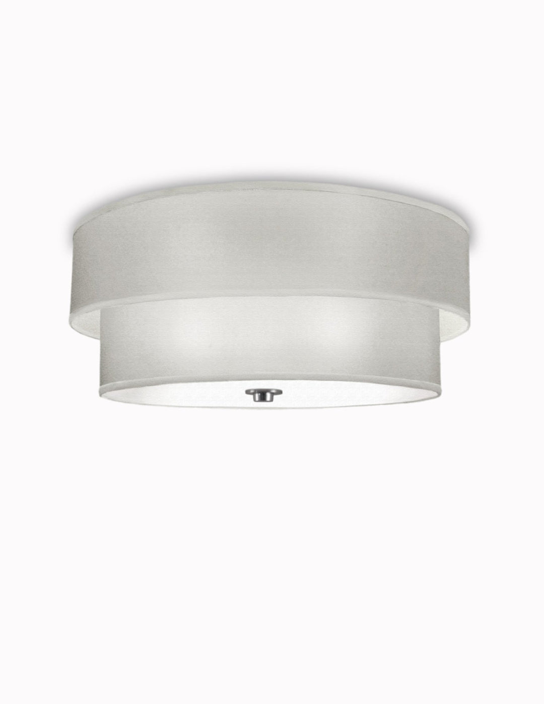 15" Flush Mount Double Drum Shade - Lux Lamp Shades