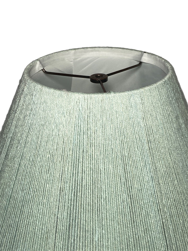 16" Aviary Blue Jute String Empire Lamp shade - Lux Lamp Shades