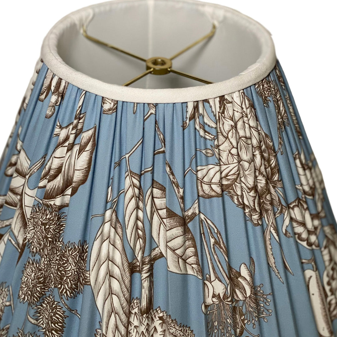 16" Balangan Ciel by Manuel Canovas Gathered Lampshades - Lux Lamp Shades