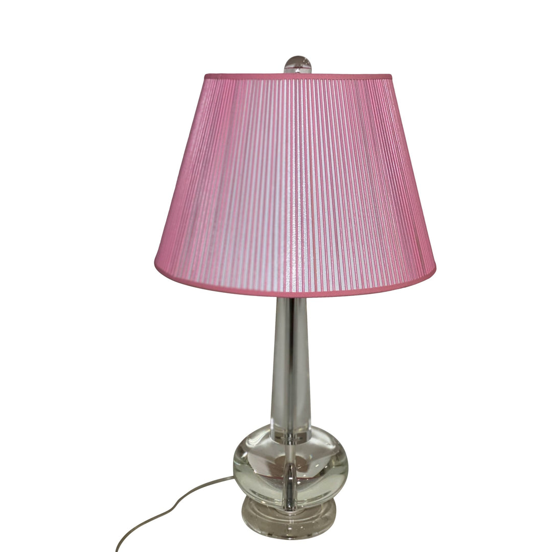 16" Pink British Empire Stick Shade - (1) in stock and ready to ship - Lux Lamp Shades