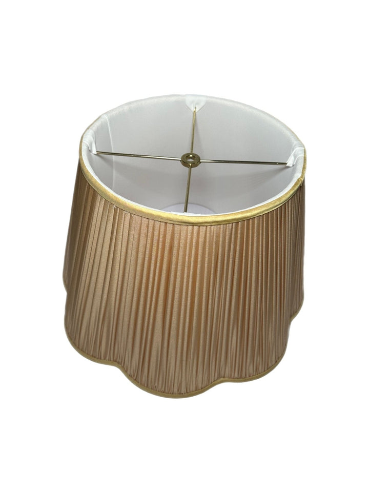 16" Silk Out scalloped - (1) in stock - Lux Lamp Shades