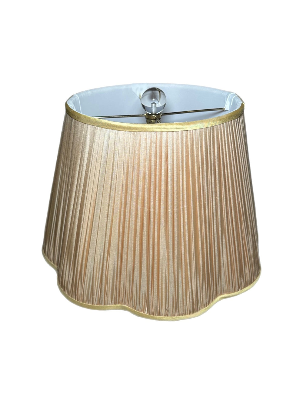 16" Silk Out scalloped - (1) in stock - Lux Lamp Shades