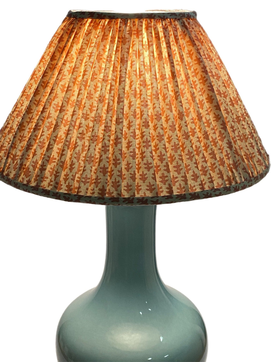 17" Custom Empire Shade made with Sister Parish Burmese fabric - Lux Lamp Shades