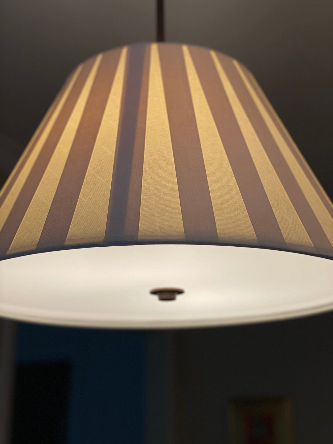 20" Pleated Paper Pendant Shade with Two bulb Socket and diffuser - Lux Lamp Shades