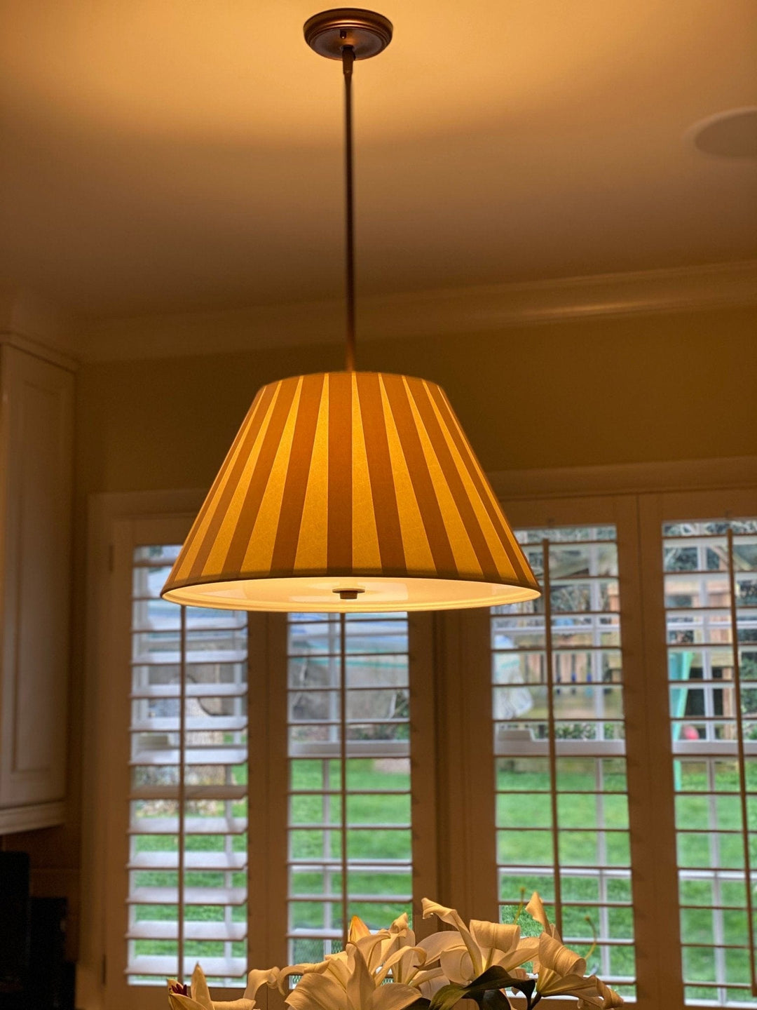 20 Pleated Paper Pendant Shade With