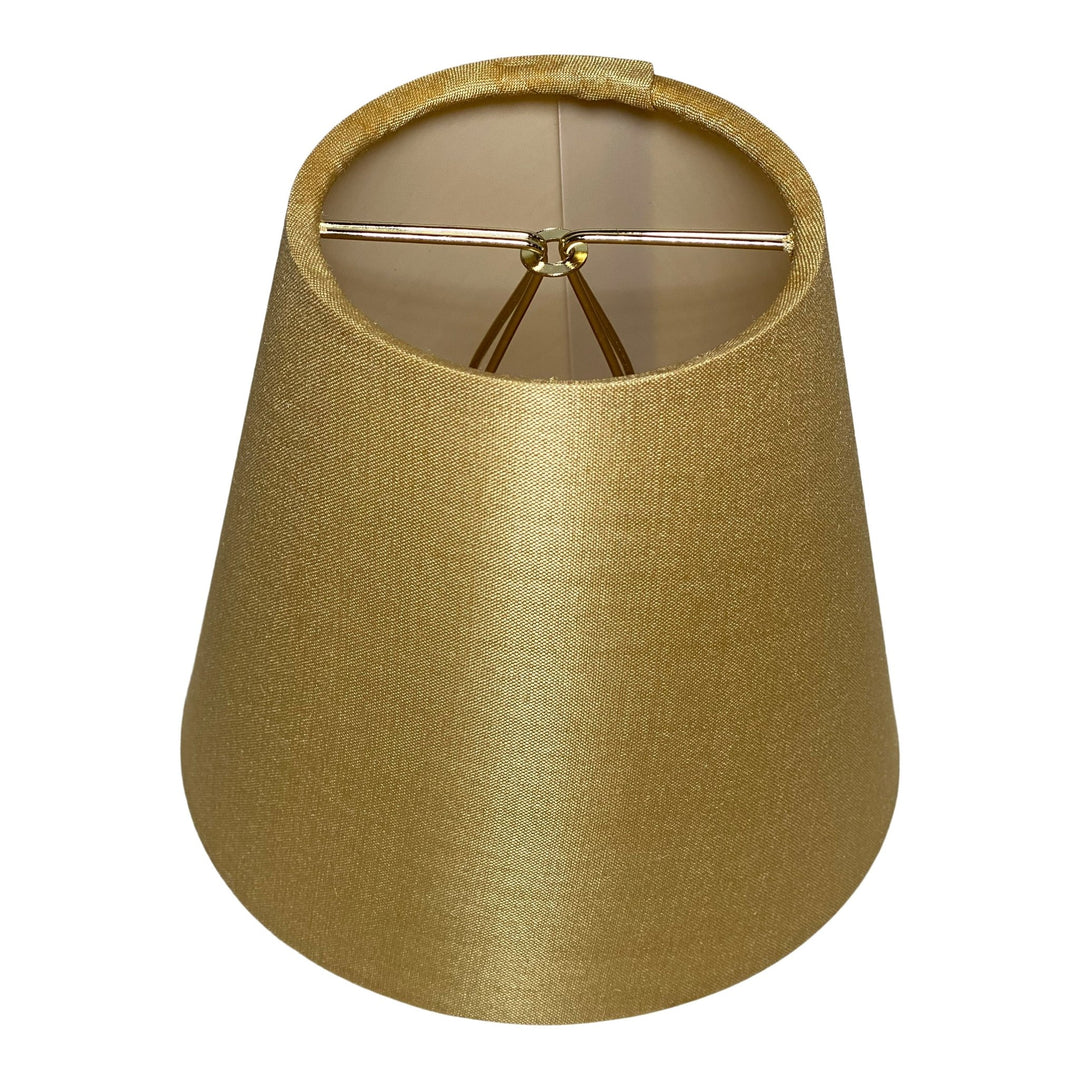 5" Gold Silk Hardback - Lux Lamp Shades