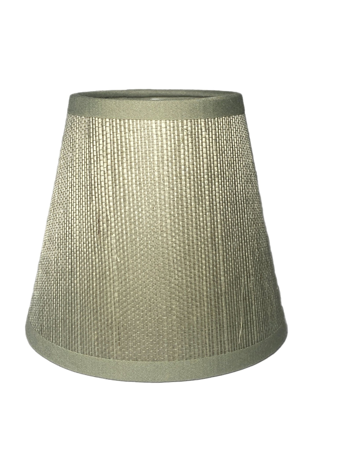 5" Pewter Grasscloth Empire Hardback Sconce Shade - Lux Lamp Shades