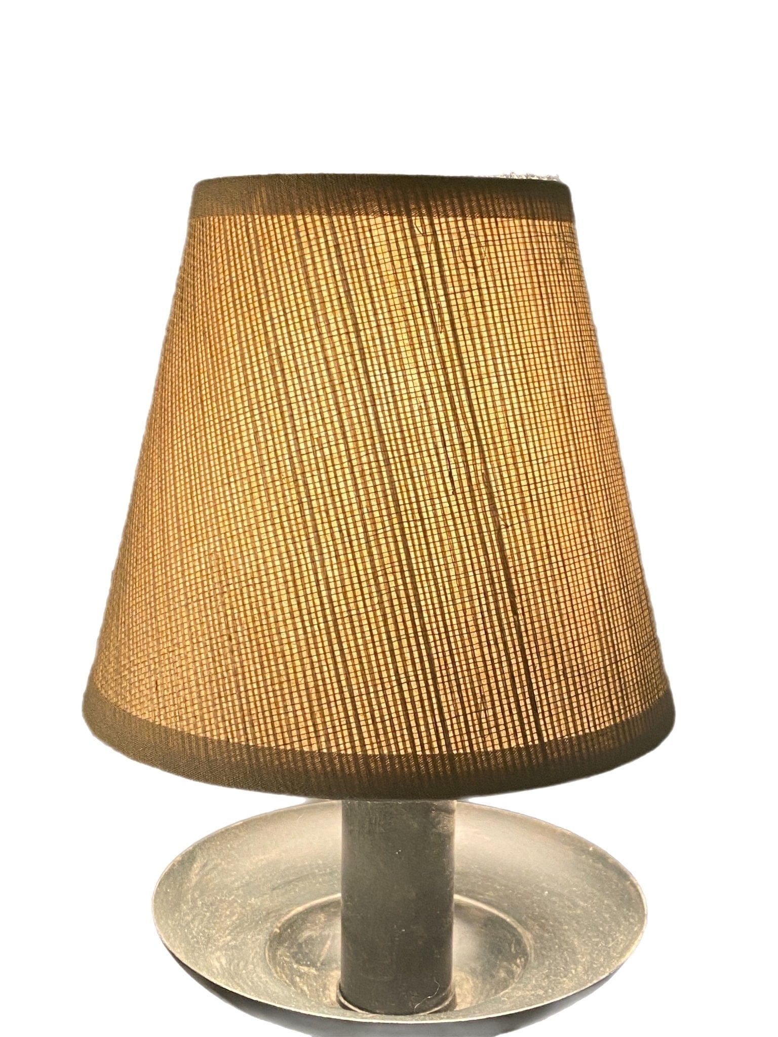5” Pewter Grasscloth Empire Hardback Sconce Shade - Lux Lamp Shades'